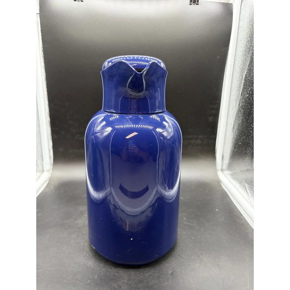 Alfi Juwel Thermal Carafe Insulated Coffee Pitcher Cobalt Blue Vintage